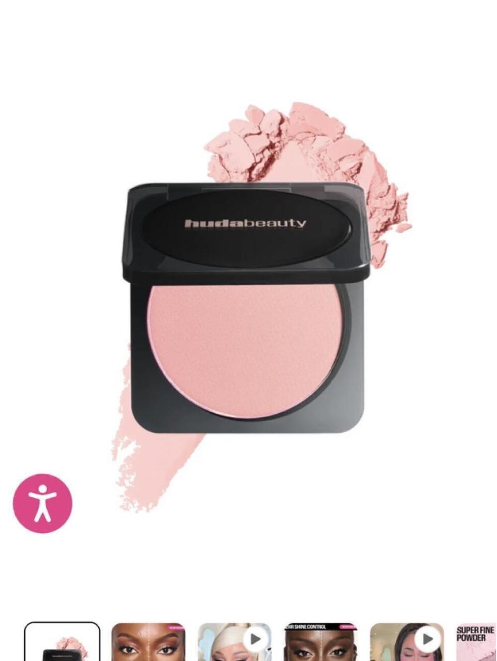 Huda Beauty Easy Bake pressed powder in Pink Velvet Cookie